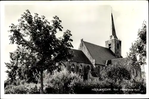 Ak Heerjansdam Südholland, Ned. Herv. Kerk