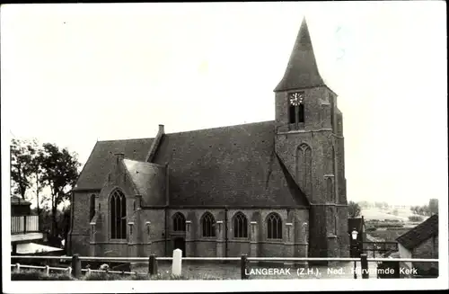 Ak Langerak Südholland, Ned. Herv. Kerk