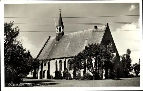 Ak Oudenhoorn Südholland, Ned. Herv. Kerk