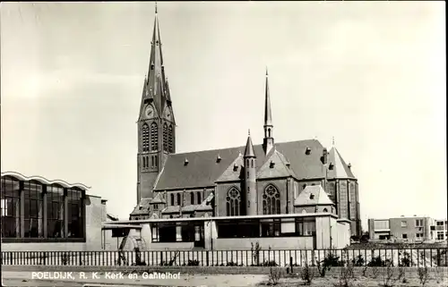 Ak Poeldijk Südholland, R. K. Kerk en Gantelhof