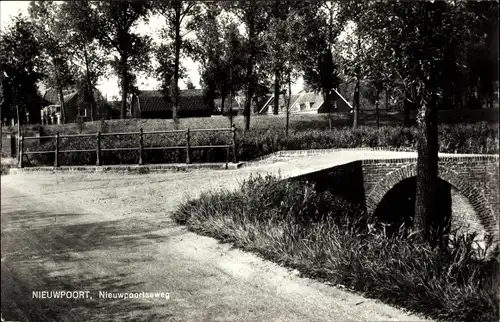 Ak Nieuport Nieuwpoort Molenlanden Südholland, Nieuwpoortseweg