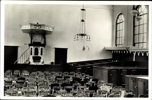 Ak Oud Alblas Südholland, Interieur Nederlandse Hervormde Kerk