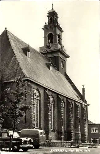 Ak Lekkerkerk Südholland, Ned. Herv. Kerk