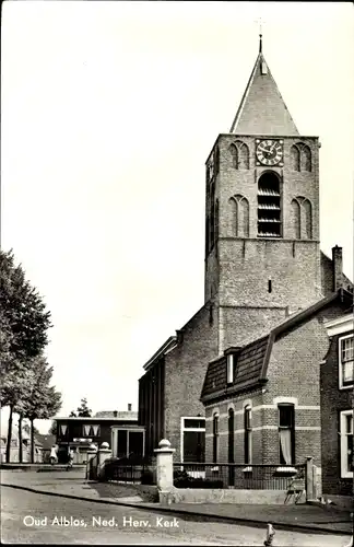 Ak Oud Alblas Südholland, Ned. Herv. Kerk