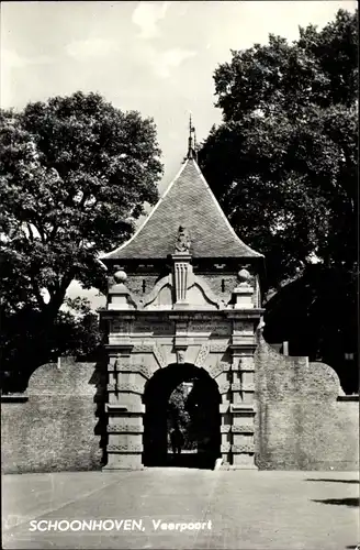 Ak Schoonhoven Südholland Niederlande, Veerpoort