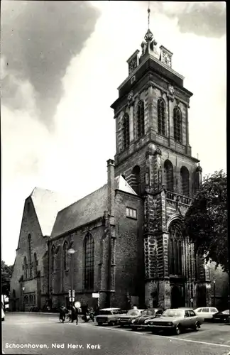 Ak Schoonhoven Südholland Niederlande, Ned. Herv. Kerk