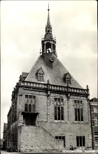 Ak Schoonhoven Südholland Niederlande, Stadhuis