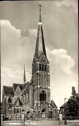 Ak Langeraar Nieuwkoop Südholland, R. K. Kerk