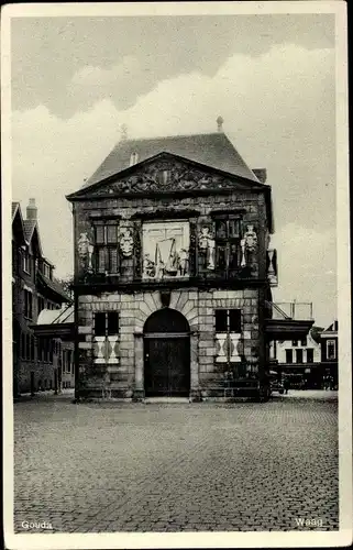 Ak Gouda Südholland Niederlande, Waag