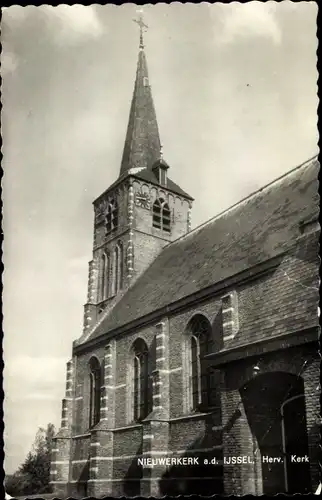 Ak Nieuwerkerk aan den IJssel Südholland, Herv. Kerk