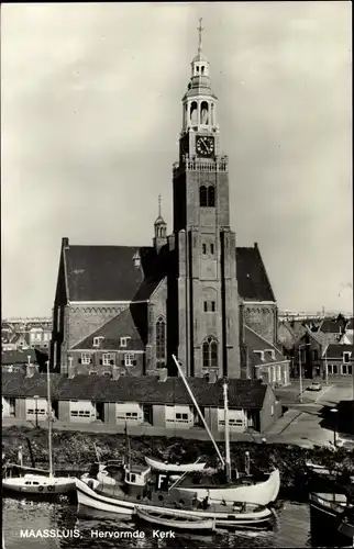 Ak Maasluis Südholland Niederlande, Hervormde Kerk