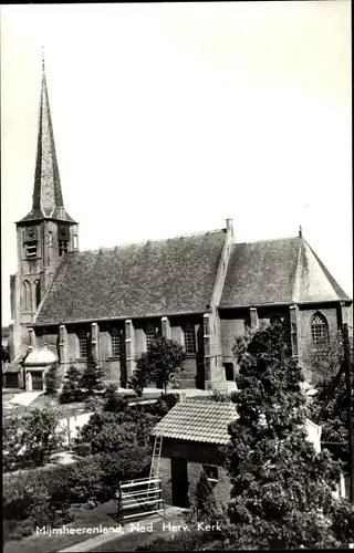 Ak Mijnsheerenland Südholland, Ned. Herv. Kerk