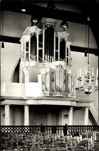 Ak Mijnsheerenland Südholland, Ned. Herv. Kerk, Orgel