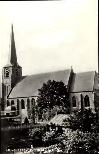 Ak Mijnsheerenland Südholland, Ned. Herv. Kerk