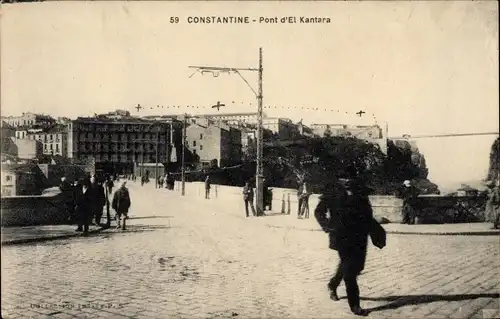 Ak Constantine Algerien, Pont d'El Kantara