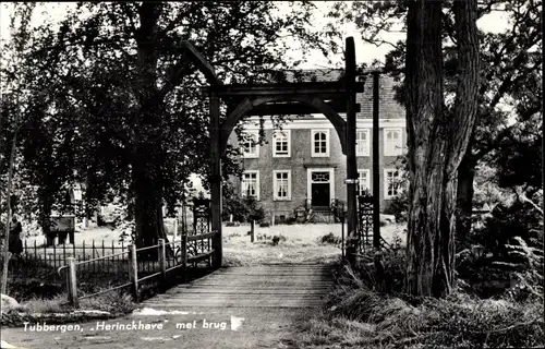 Ak Tubbergen Overijssel, Henrickhave met brug