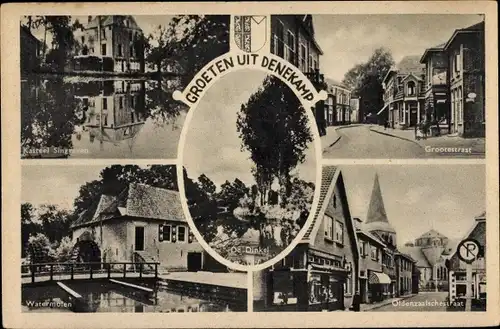 Ak Denekamp Overijssel Niederlande, Kasteel Singraven, Watermolen, De Dinkel