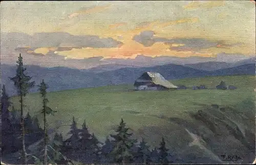 Künstler Ak Fr. Reiss, Sommer im Schwarzwald