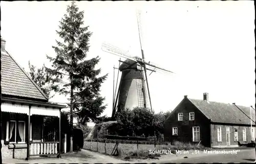 Ak Someren Nordbrabant, Molen St. Maartensburcht