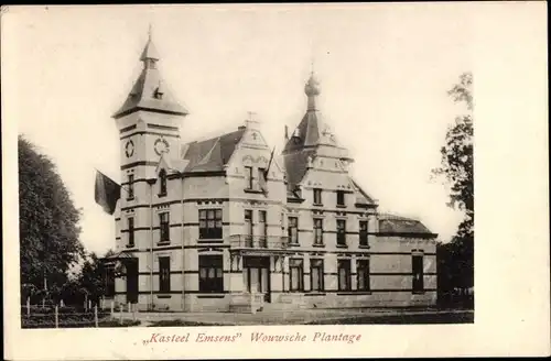 Ak Wouw Nordbrabant, Kasteel Emsens, Wouwsche Plantage