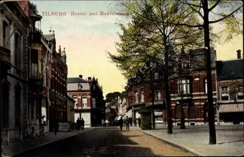 Ak Tilburg Nordbrabant Niederlande, Heuvel met Heuvelstraat