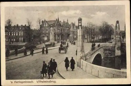 Ak 's Hertogenbosch Nordbrabant Niederlande, Wilhelminabrug