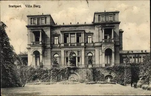 Ak Stuttgart in Württemberg, Villa Berg