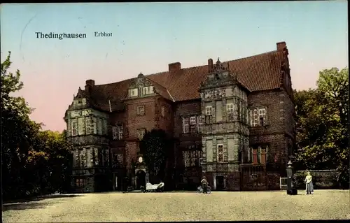 Golden Windows Leuchtfenster Ak Thedinghausen Niedersachsen, Erbhof