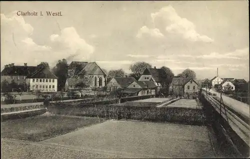 Ak Herzebrock Clarholz in Westfalen, Blick auf die Häuser der Ortschaft