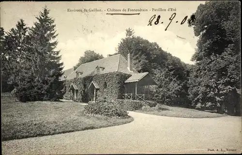 Ak Gaillon Eure, Château de Fontenétain, Pavillon d´Été