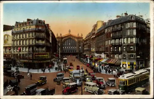 Ak Paris X Gare du Nord, Boulevard de Denain
