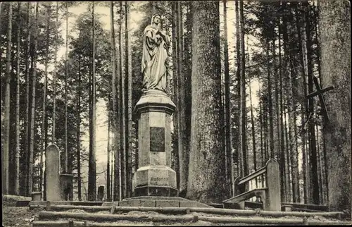 Ak Hargarten aux Mines Moselle, Madonna