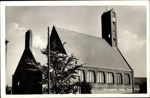 Ak Drongelen Aalburg Brabant, Ned. Herv. Kerk