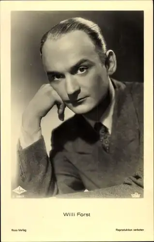 Ak Schauspieler Willi Forst, Ross A3285/1, Autogramm