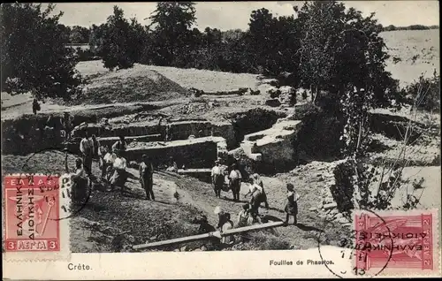 Ak Kreta Griechenland, Fouilles des Phaestos