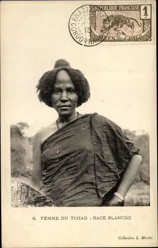 Ak Tschad, Femme du Tchad, Race Blanche