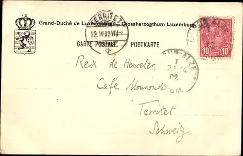 Ak Clausen Luxemburg, Vue prise, Le Bock