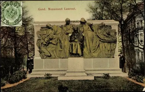 Ak Gand Gent Ostflandern, Monument Laurent