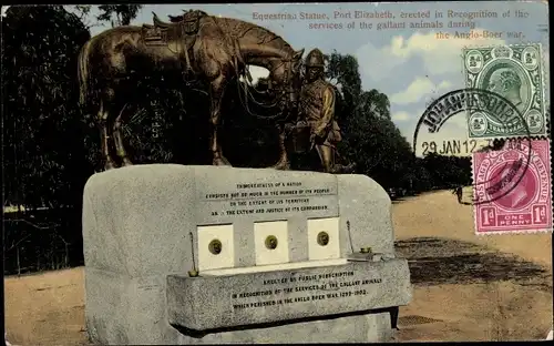 Ak Port Elizabeth Südafrika, Horse Memorial