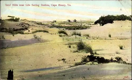 Ak Cape Henry Virginia USA, Sand Hills near Life Saving Station