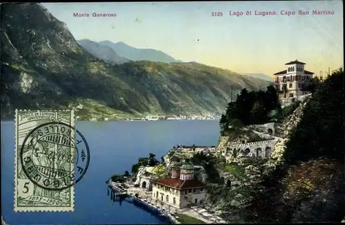 Ak Capo San Martino Lugano Kanton Tessin Schweiz, Teilansicht