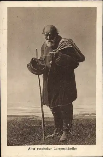 Ak Alter russischer Lumpenhändler, Portrait