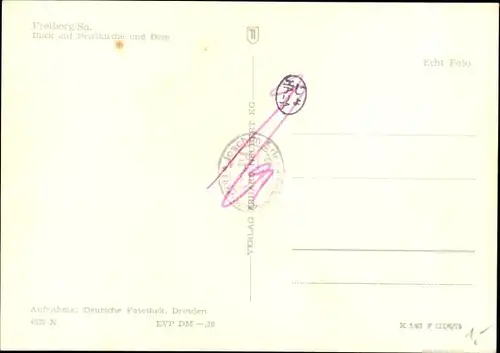 Ak Freiberg in Sachsen, Blick auf Petrikirche und Dom