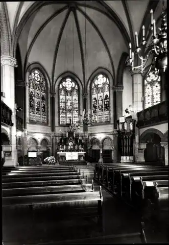 Ak Aue im Erzgebirge Sachsen, St.-Nicolai-Kirche, Blick zum Altar