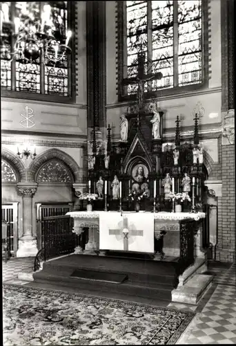Ak Aue im Erzgebirge Sachsen, St.-Nicolai-Kirche, Altar