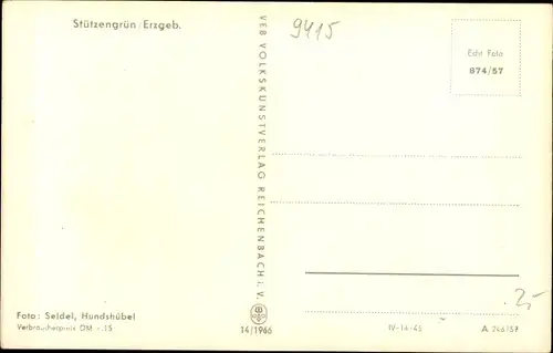 Ak Stützengrün im Erzgebirge Sachsen, Panorama