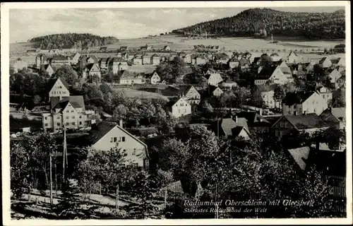 Ak Oberschlema Bad Schlema im Erzgebirge Sachsen, Gleesberg, Ort