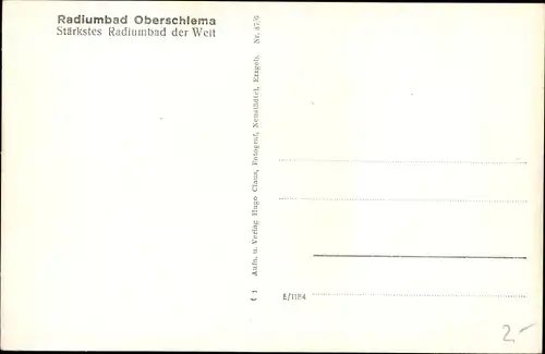 Ak Oberschlema Bad Schlema im Erzgebirge Sachsen, Gesamtansicht mit Schneeberg, Bergmann