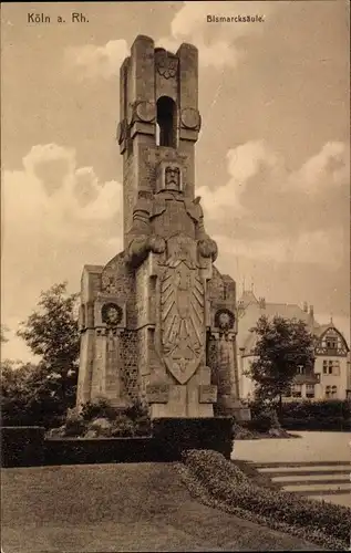 Ak Köln am Rhein, Bismarcksäule