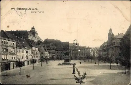 Ak Weißenfels an der Saale, Marktplatz